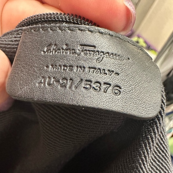 Salvatore Ferragamo Black Gancini Logo Tote Handbag - Picture 9 of 9